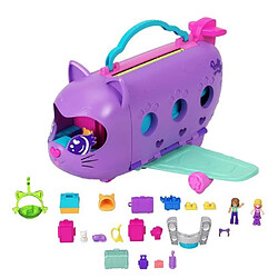 Polly Pocket-Avion Chaton Transformable-Coffret avec 2 mini-figurines HWP19