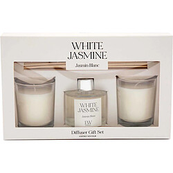 Sil Coffret 2 bougies parfumée et diffuseur 50ml Senteur Jasmin.