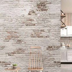 DUTCH WALLCOVERINGS Papier peint Old Brick Wall Beige et marron