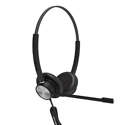 Micro-casque call center filaire Tellur Voice 320, binaural, USB, noir