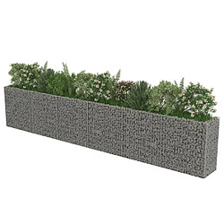 Acheter Maison Chic Jardinière,Lit surélevé - Bac à fleurs - pot de fleur à gabion Acier galvanisé 540x50x100 cm -GKD45392