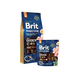 Brit Premium by Nature Adult M 15 kg Pomme, Poulet, Maïs