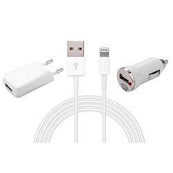 Platyne Kit 3 En 1 Avec Cable Usb Vers Lightning 2 Metres