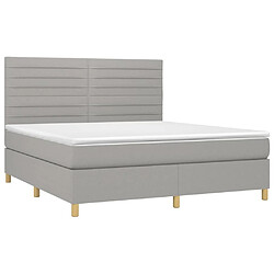 Avis Sommier à lattes,Cadre à lattes de lit pour Adulte matelas et LED Gris clair 160x200 cm -MN14793