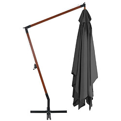 Avis Helloshop26 Parasol meuble de jardin en porte-à-faux avec mât en bois 400 x 300 cm anthracite 02_0008622