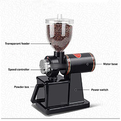 Universal Moulin à café 220V électrique/noir disponible usine de café moulin à haricots moulin à haricots pas cher