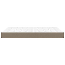 Avis Maison Chic Matelas de lit à ressorts ensachés, Matelas doux Taupe 140x200x20 cm Tissu -GKD27315