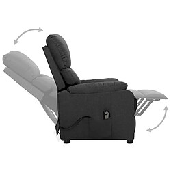 Acheter vidaXL Fauteuil Gris foncé Tissu