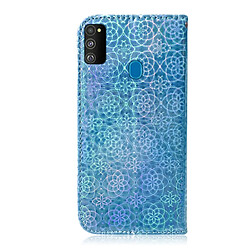 Avis Wewoo Housse Coque Pour Galaxy M30s couleur unie boucle magnétique coloré horizontale étui en cuir PU avec titulaire et fentes cartes et portefeuille et lanière bleu