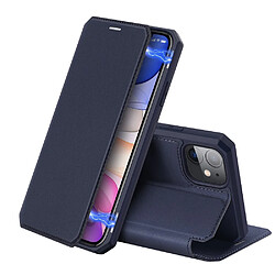 Dux Ducis Etui en PU avec support bleu foncé pour votre Apple iPhone 11 6.1 pouces