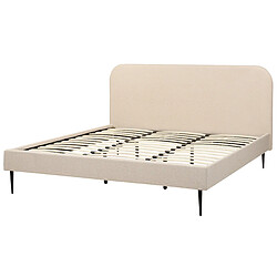 Acheter Beliani Lit double bouclé beige 180 x 200 cm FLAYAT