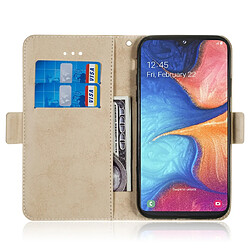 Acheter Wewoo Housse Coque Etui en cuir avec rabat horizontal rétro pour Galaxy A20e / A10e porte-cartes et support Or