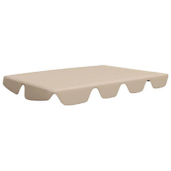 vidaXL Toit de rechange de balançoire Beige 188/168x145/110 cm