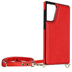 Avizar Coque Cordon Samsung Galaxy S21 Plus Multifonction avec Lanière rouge