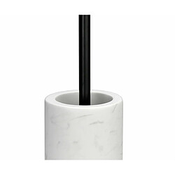 Brosse de salle de wc Alexandra House Living Blanc Noir Céramique Acier inoxydable 10 x 43 x 10 cm