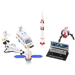 modèle de voiture de fusée avion mini espace jouets pour enfants cadeaux d'anniversaire b