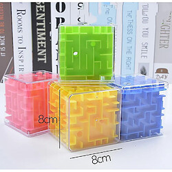 Universal Cube magique labyrinthe 3D, puzzle transparent à six faces, jeu de boule roulante