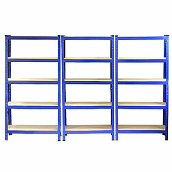 Acheter Monstershop 6 x Monster Racking T-Rax Rayonnage Étagère Robuste, Bleu, 75cm L, 30cm P