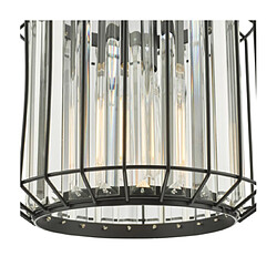 Avis Luminaire Center Suspension Naeva Cristal, noir mat