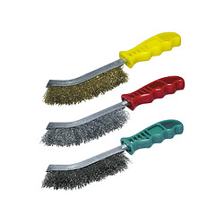 Wolfcraft 1 Lot de 3 brosses à main ergonomiques