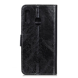 Avis Wewoo Housse Coque en cuir à rabat horizontal Retro Crazy Horse Texture pour Galaxy A20eavec porte-cartes et porte-cartesportefeuille et cadre photo Noir