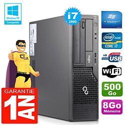 PC Fujitsu Esprimo E500 E85+ SFF Core I7-2600 RAM 8Go Disque 500Go Wifi W7 - Occasion