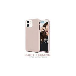 JAYM - Coque Silicone Soft Feeling Rose Sable pour Apple iPhone 13 ? Finition Silicone ? Toucher Ultra Doux