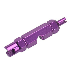 1x Outil De Retrait De Noyau De Valve De Vélo De Route Vtt Clé Accessoires De Vélo Violet pas cher