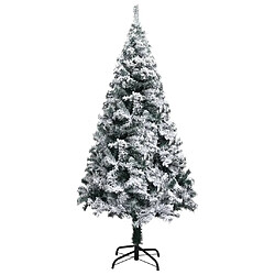 vidaXL Arbre de Noël artificiel pré-éclairé et boules vert 120 cm