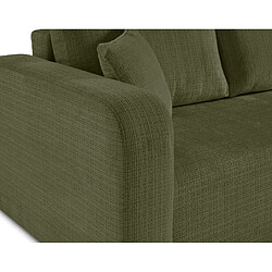 Bestmobilier Miro - canapé d'angle réversible - 4 places - convertible avec coffre - en velours texturé pas cher