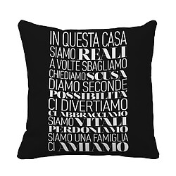 Alter Coussin avec impression numérique, 100% Made in Italy, Coussin de canapé décoratif, amovible et lavable, modèle Queen, 40x40x5 cm