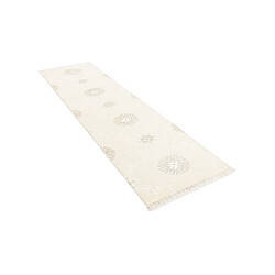 Vidal Tapis de couloir en laine 295x79 beige Darya