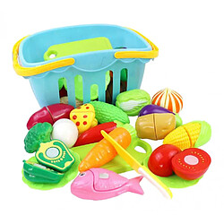 Acheter 20pc Fruits Et Légumes Simulés Pour Enfants Cuisine Pretend Play Set Bleu