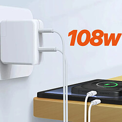 Avis Chargeur Mural 108W Port USB C Power Delivery Port USB Câble 2m LinQ Blanc