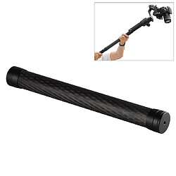 Wewoo Bâton extensible de tige de poteau d'extension en fibre de carbonne Monopod pour / MOZA / Feiyu V2 / cardan G5 / SPGlongueur 35cm Noir