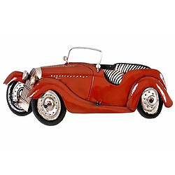 Pegane Patère murale en métal vintage motif voiture rouge - Longueur 79 x Hauteur 33 x Profondeur 10 cm