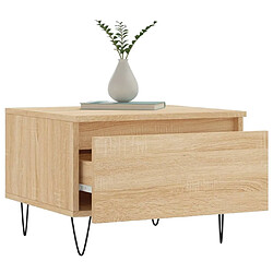 Acheter Maison Chic Table basse,Table Console Table d'appoint, Table pour salon chêne sonoma 50x46x35 cm bois d'ingénierie -MN16652