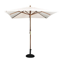 Parasol de Terrasse Professionnel Carré à Poulie de 2,5 m Écru - Bolero