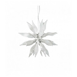 Ideal Lux Suspension Blanche LEAVES 8 ampoules