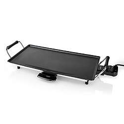 NEDIS Plancha Grill électrique XL Design Pro 47.5cm x 26.5cm - Anti adhésive - 2000W Plaque de cuisson