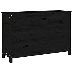 vidaXL Lit surélevé de jardin noir 119,5x40x78 cm bois de pin massif