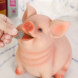 Avis P iggy Bank résine artisanat tirelire argent cochon en forme de boîte cadeaux boîte à jouets pour enfants - Multicolore