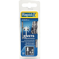 Rivets Universal R 48 x 20mm incl. Foret 50 Unités Blister Rapid