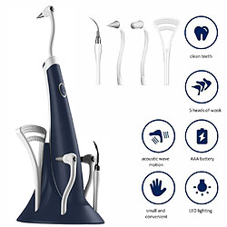 Universal 5 en 1 Électrique Ultrasonique Dental Scaler Nettoyeur dentaire universel Enlèvement de colorants dentaires à haute fréquence Kit de blanchiment des dents | Irrigateur oral