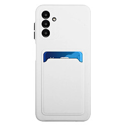 Coque en TPU antichoc avec porte-carte blanc pour votre Samsung Galaxy A13 5G