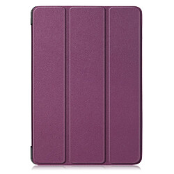 Etui en PU avec support tri-pliure violet pour votre Apple iPad 10.2 (2019)