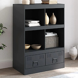 vidaXL Buffet haut anthracite 67x39x95 cm acier