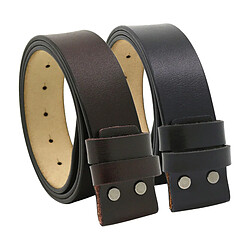 2 Pièces Sangle de Ceinture En Cuir 1.5 `` (38mm) Large Ceinture Sans Boucle