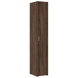 vidaXL Buffet haut chêne marron 30x42,5x185 cm bois d'ingénierie