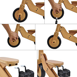 Sunny Walker 2-en-1 1000 Draisienne pour enfants - Bois | Draisienne et Tricycle 3 roues | Porteur Intérieur/Extérieur | Vélo d'équilibre Garçons/Filles de 2 à 5 ans pas cher